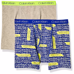 Calvin Klein Boys' Modern Cotton Assorted Boxer Briefs Underwear Pack