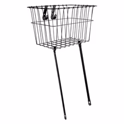 Wald 135 Front Grocery Bicycle Basket (14.5 x 9.5 x 9, Black)