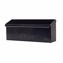 Gibraltar Mailboxes Townhouse Small Capacity Galvanized Steel Black W