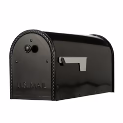 Gibraltar Mailboxes EM160B00 Edwards Rural Mailbox Large Black