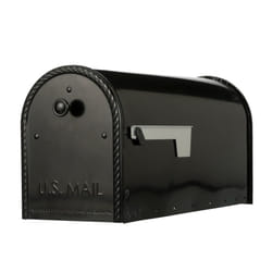 Gibraltar Mailboxes EM160B00 Edwards Rural Mailbox  Large  Black