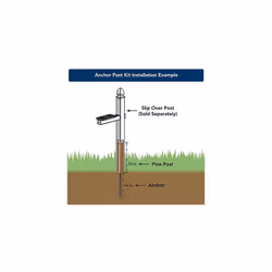 Gibraltar Mailboxes 4x4 Anchor Post Kit   APK00000 Pine (Pack of 1)
