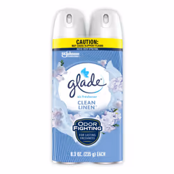 Glade Air Freshener Odor Fighting Room Spray Clean Linen 8.3 Oz (Pack of 2)