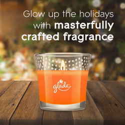 Glade Candle Jar  Air Freshener  Golden Pumpkin & Spice  Limited Edition Scent  3.4 oz  2 Count