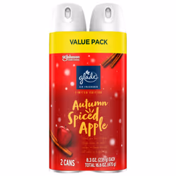 Glade Air Freshener Room Spray Autumn Spiced Apple 8.3 oz Limited Edition Scent 2 Count