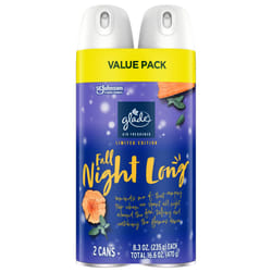Glade Air Freshener Room Spray  Fall Night Long  8.3 oz  Limited Edition Scent  2 Count