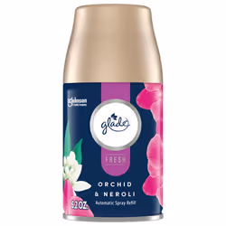Glade Automatic Spray Refill Air Freshener for Home and Bathroom Orchid & Neroli Fresh Collection 6.2 Oz
