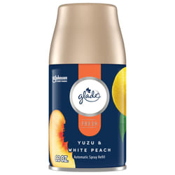 Glade Automatic Spray Refill  Air Freshener for Home and Bathroom  Yuzu & White Peach  Fresh Collection  6.2 Oz