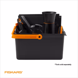 Fiskars Garden Tool Caddy with Removable Small Tool Storage for Indoor and Outdoor Gardening Use  Made with Recycled Plastic