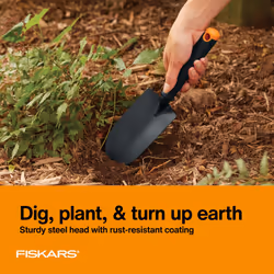 Fiskars Vegetable Garden Tool Set with Vegetable Shears  Seed Sower  Trowel  Cultivator  Weeder  and LXL Garden Gloves for Indo