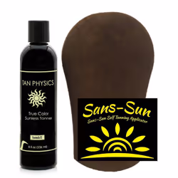 Tan Physics True color Tanner 8 oz w Tanning Mitt by Sans-Sun
