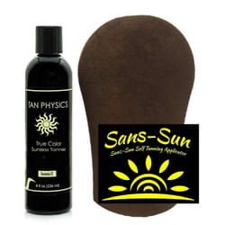 Tan Physics True color Tanner 8 oz w Tanning Mitt by Sans-Sun