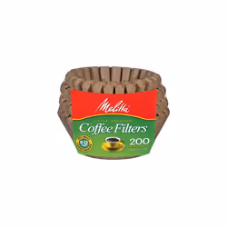 Melitta 62957 8 To 12 Cup Natural Brown Basket Coffee Filters 200 Count (Pack of 2)
