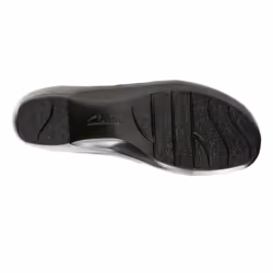 Clarks Women's May Marigold Slip-On Loafer  Black Leather  9 M US