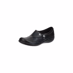 Clarks womens Ashland Lane Q Slip On Loafer Black 6.5 US