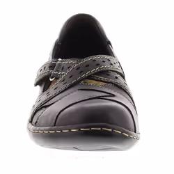Clarks womens Ashland Spin Q Slip On Loafer  Black  7.5 Narrow US