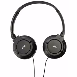 JVC Foldable Lightweight Powerful Bass Over-Ear Headphones - Black