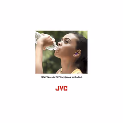 JVC HA-ENR15 Gumy Sport Headphones with Remote & Mic (Black)