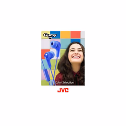 JVC Gumy Plus In Ear Headphones Earphones with Bass Boost, Comfortable Earbuds and Built In Mic and Remote for Call Handling, Black