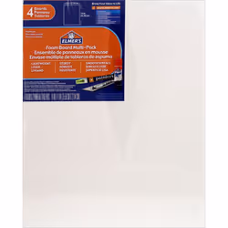 Elmers/X-Acto 950021 Foamboard 11-Inch x 14-Inch x .1875-Inch White 4/Pack