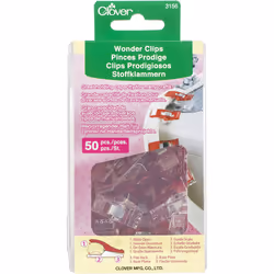 Clover Wonder Clips Pkg of 50  Red
