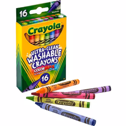 Crayola Ultra-Clean Washable Crayons (526916) 16 Colors