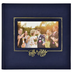 MCS MBI 860157 Mr. & Mrs. Wedding Photo Album  8.5 x 8.5  Navy