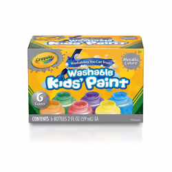 Crayola Paint and Clay Washable Metallic Paints
