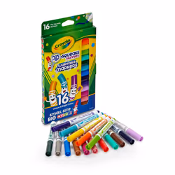 Crayola Washable Pip Squeaks Skinnies Markers  16 Count  School Supplies  Gifts for Boys and Girls