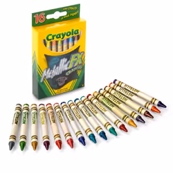 Crayola Metallic Crayons (16ct) Kids Crayons for Coloring and Drawing Glitter Shiny and Unique Colors Gift for Kids Non ...