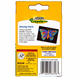 Crayola Metallic Crayons (16ct)  Kids Crayons for Coloring and Drawing  Glitter  Shiny  and Unique Colors  Gift for Kids  Nontoxic  3+