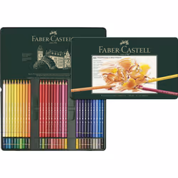 Faber-Castel 110060 Polychromos Colored Pencil Set In Metal Tin  60 Pi