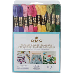 DMC 117F25-PC36 Embroidery Popular Colors Floss Pack  Colors may vary  8.7-Yard  36/Pack