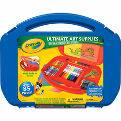 Crayola Ultimate Art Case With Easel  Kids Art Set  85 Pieces  Gift For Kids Ages 4  5  6  7 [Amazon Exclusive]