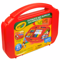 Crayola Ultimate Art Case With Easel  Kids Art Set  85 Pieces  Gift For Kids Ages 4  5  6  7 [Amazon Exclusive]