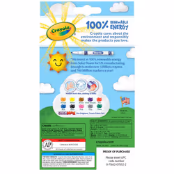 Crayola Ultra-Clean Washable Markers, Fine Line Multicolor, 10 Count