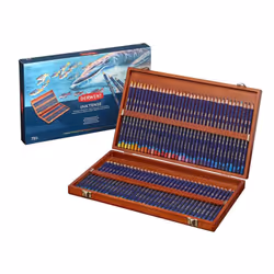 Derwent Inktense Pencils 72 Wooden Box Set of 72 Premium 4mm Round C
