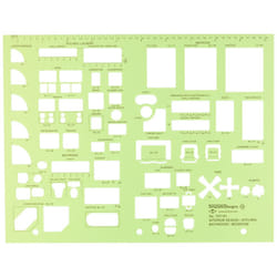 Alvin  TD7161  Kitchen  Bed  and Bath Template  Interior Design  8.5"" x 11"" x .030""
