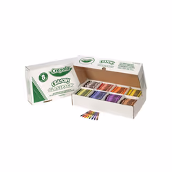 Crayola Crayon Classpack  800 Count  Bulk School Supplies For Teachers  Large Crayon Box  8 Colors