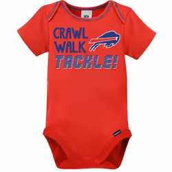 Gerber Unisex Baby Baby Boys NFL 3 Pack Short Sleeve Onesie Bodysuit  Team Color  3-6 Months