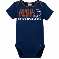 Gerber Unisex Baby Baby Boys NFL 3 Pack Short Sleeve Onesie Bodysuit  Team Color  3-6 Months