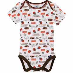 Gerber Unisex Baby Baby Boys NFL 3 Pack Short Sleeve Onesie Bodysuit  Team Color  18 Months