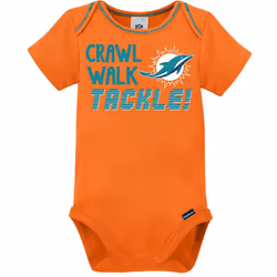 Gerber Unisex Baby Baby Boys NFL 3 Pack Short Sleeve Onesie Bodysuit  Team Color  6-12 Months