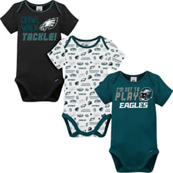 Gerber Unisex Baby Baby Boys NFL 3 Pack Short Sleeve Onesie Bodysuit  Team Color  18 Months