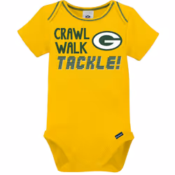 Gerber Unisex Baby Baby Boys NFL 3 Pack Short Sleeve Onesie Bodysuit  Team Color  3-6 Months
