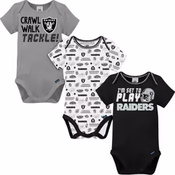 Gerber Unisex Baby Baby Boys NFL 3 Pack Short Sleeve Onesie Bodysuit  Team Color  18 Months