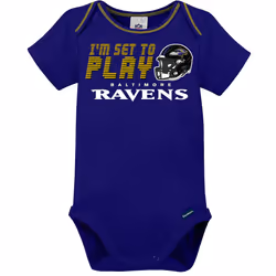 Gerber Unisex Baby Baby Boys NFL 3 Pack Short Sleeve Onesie Bodysuit  Team Color  18 Months