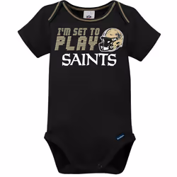 Gerber Unisex Baby Baby Boys NFL 3 Pack Short Sleeve Onesie Bodysuit  Team Color  0-3 Months