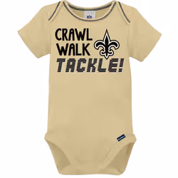 Gerber Unisex Baby Baby Boys NFL 3 Pack Short Sleeve Onesie Bodysuit  Team Color  0-3 Months