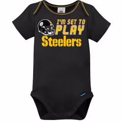 Gerber Unisex Baby Baby Boys NFL 3 Pack Short Sleeve Onesie Bodysuit  Team Color  0-3 Months